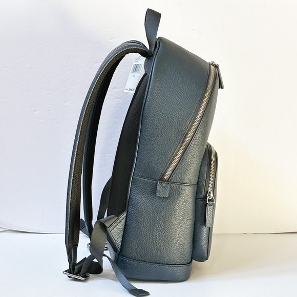Michael Kors Cooper Large Commuter Leather Backpack Navy Blue main image 11